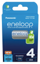 Panasonic Eneloop Akku AA Mignon BK-3MCDE/4BE Typ. 2000 mAh 4er Blister