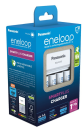 Panasonic Eneloop Quick-​Charger BQ-​CC55E inkl. 4x AA 2000 mAh