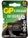 GP Lithium Batterie 9V-Block (6LR61) »GP 9V Batterie ideal für Rauchmelde«